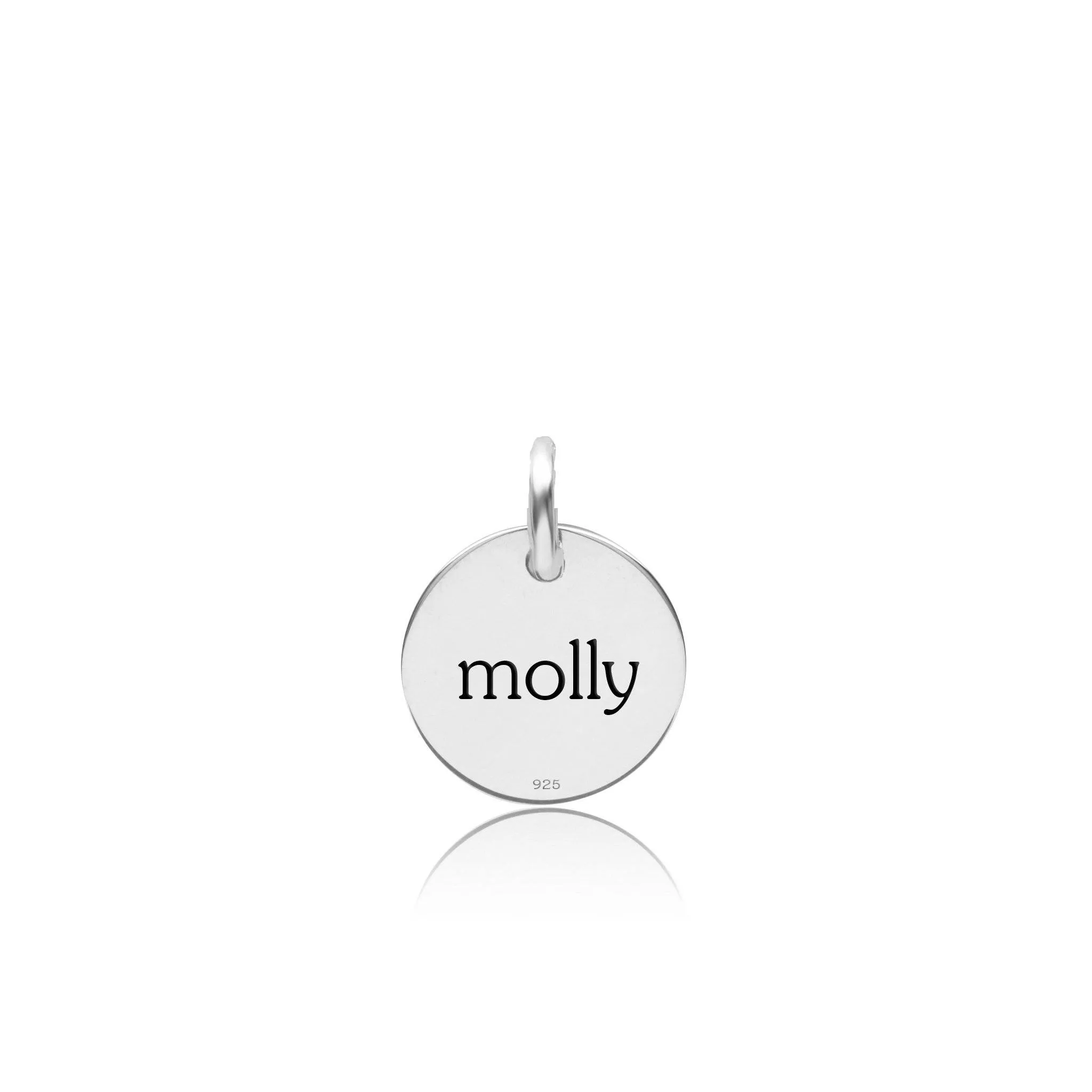 Engravable Paw Print Circle Tag