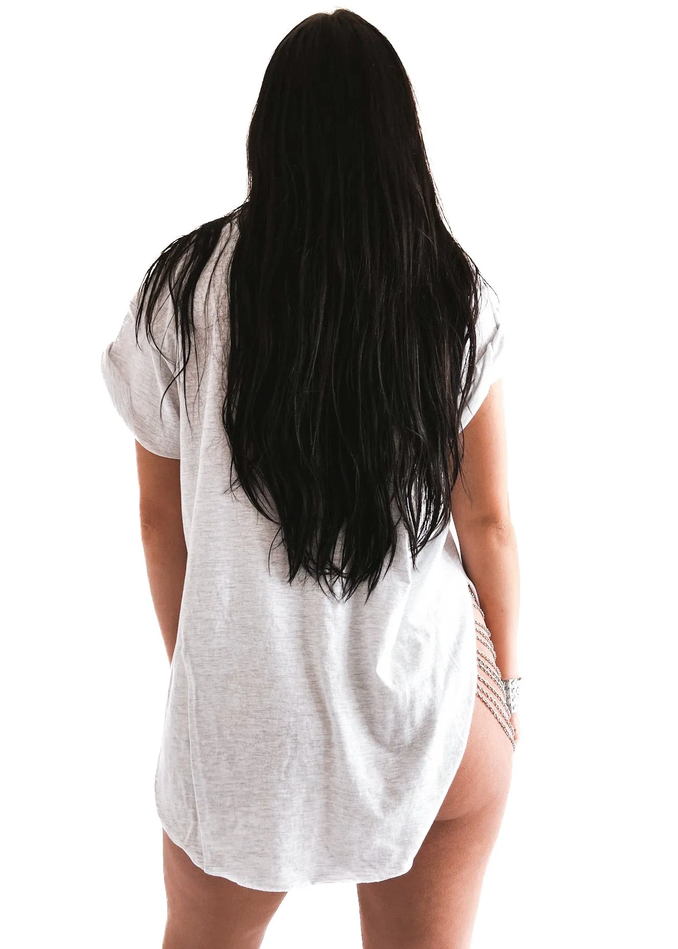 EYE OF THE TIGER SIDE SLIT TEE