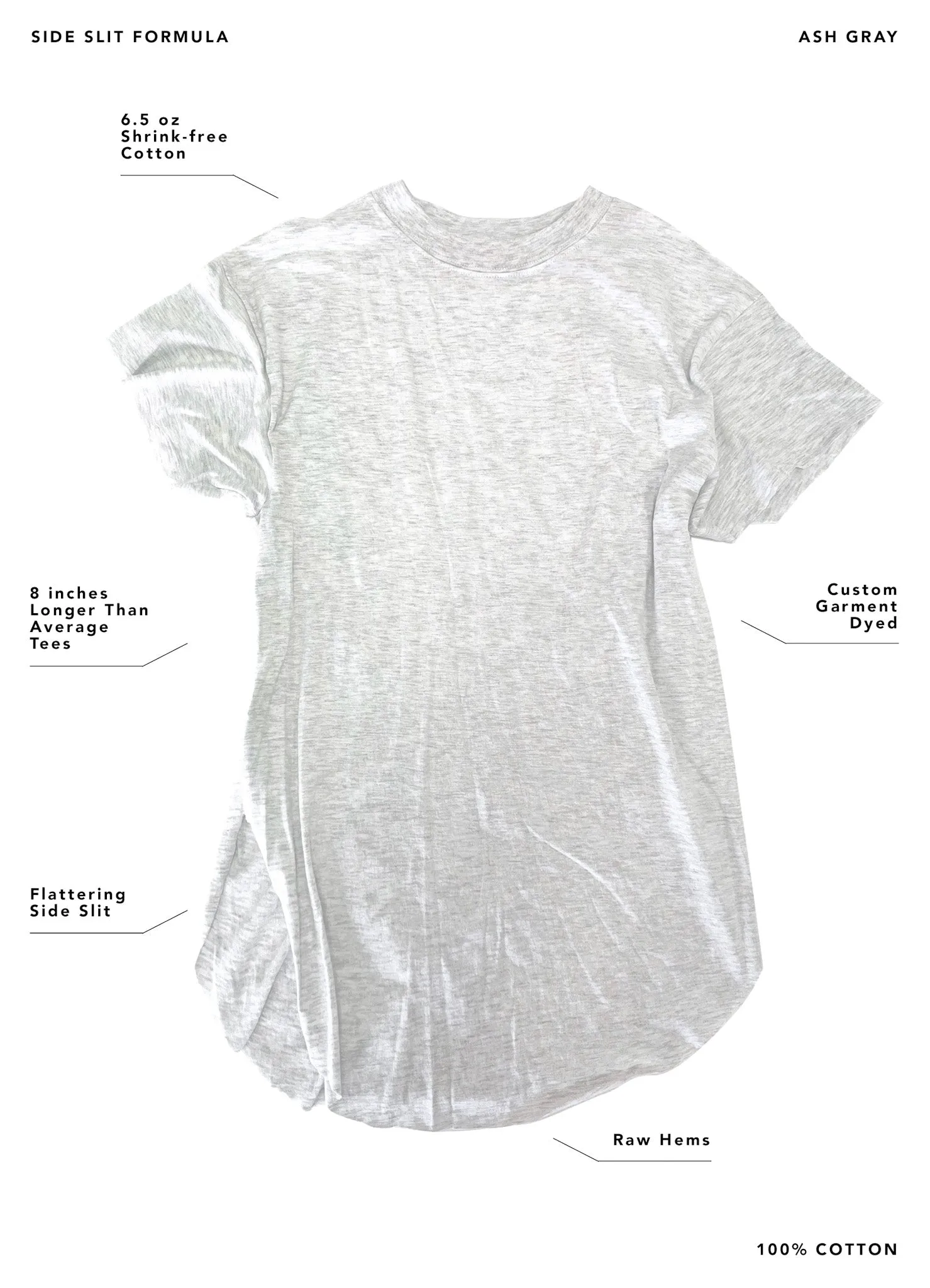 EYE OF THE TIGER SIDE SLIT TEE