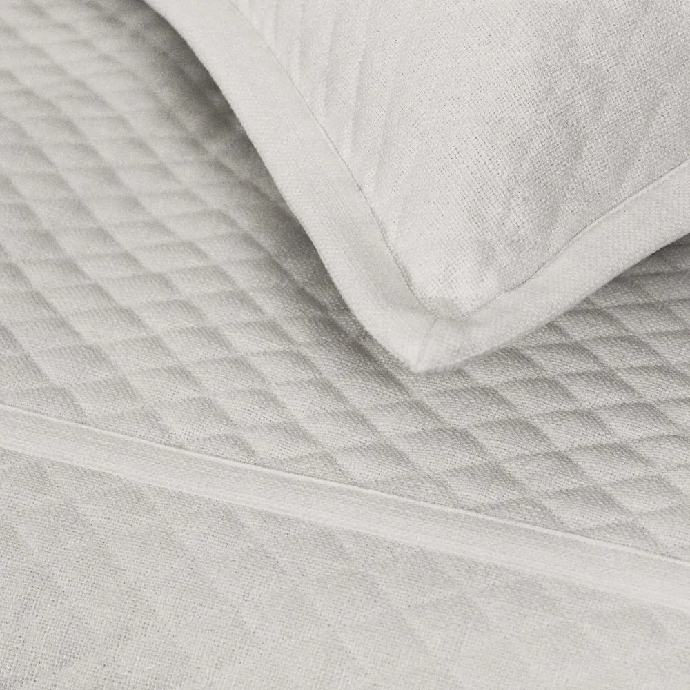 Faux Flax Ivory Coverlet Set by Ann Gish