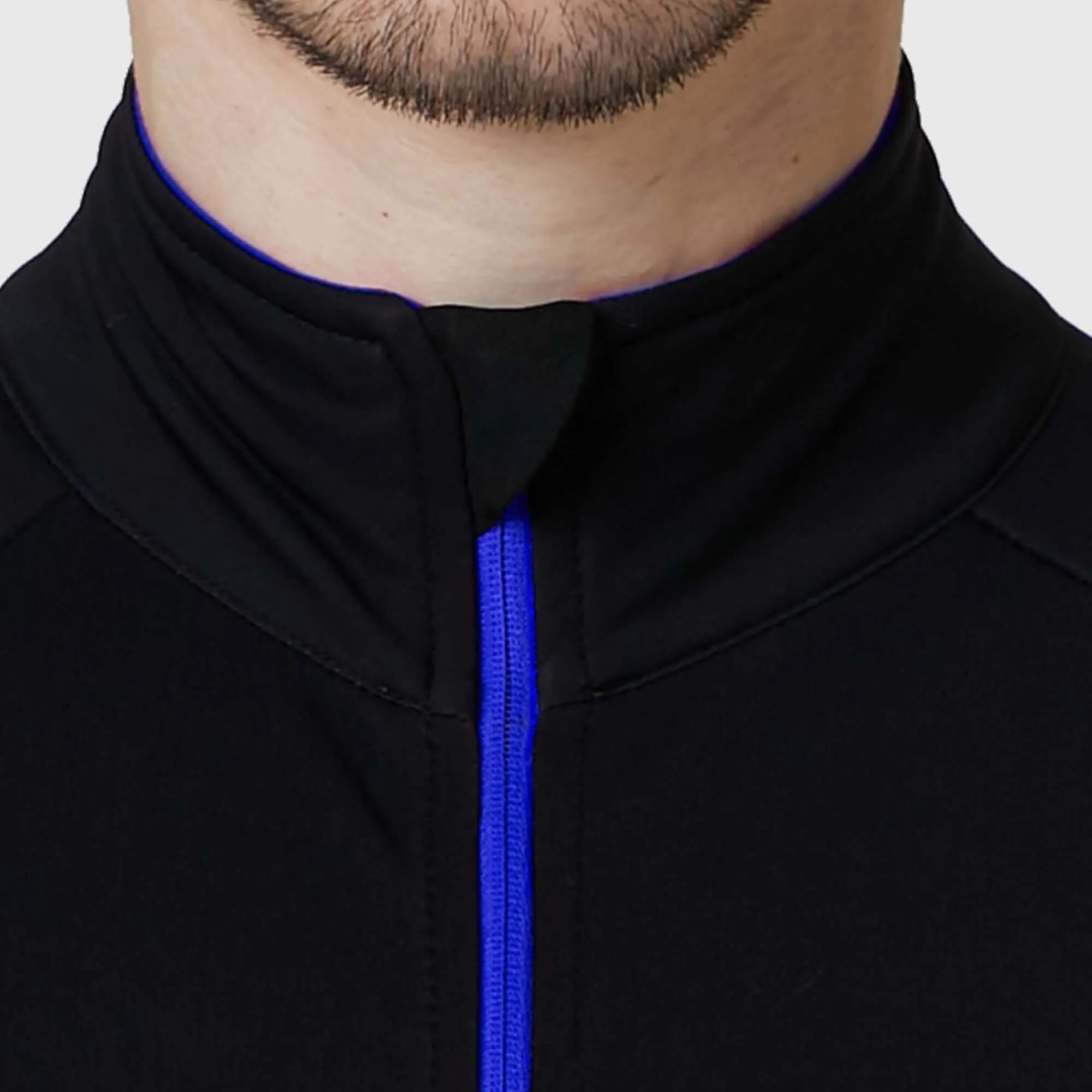 Fdx Arch Men's & Boy's Blue Thermal Roubaix Long Sleeve Cycling Jersey