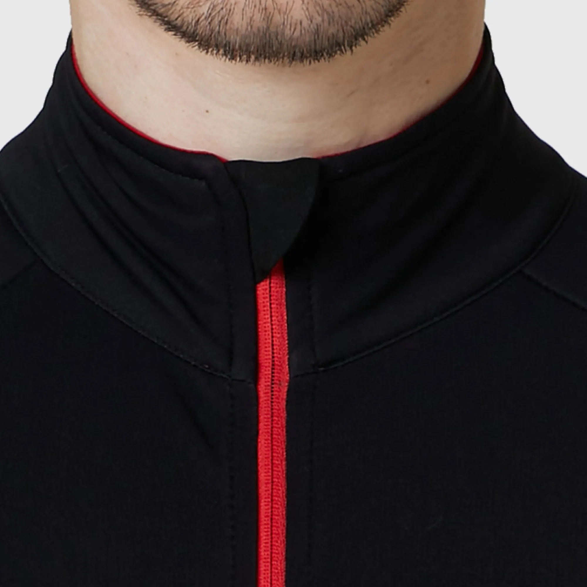 Fdx Arch Men's & Boy's Red Thermal Roubaix Long Sleeve Cycling Jersey