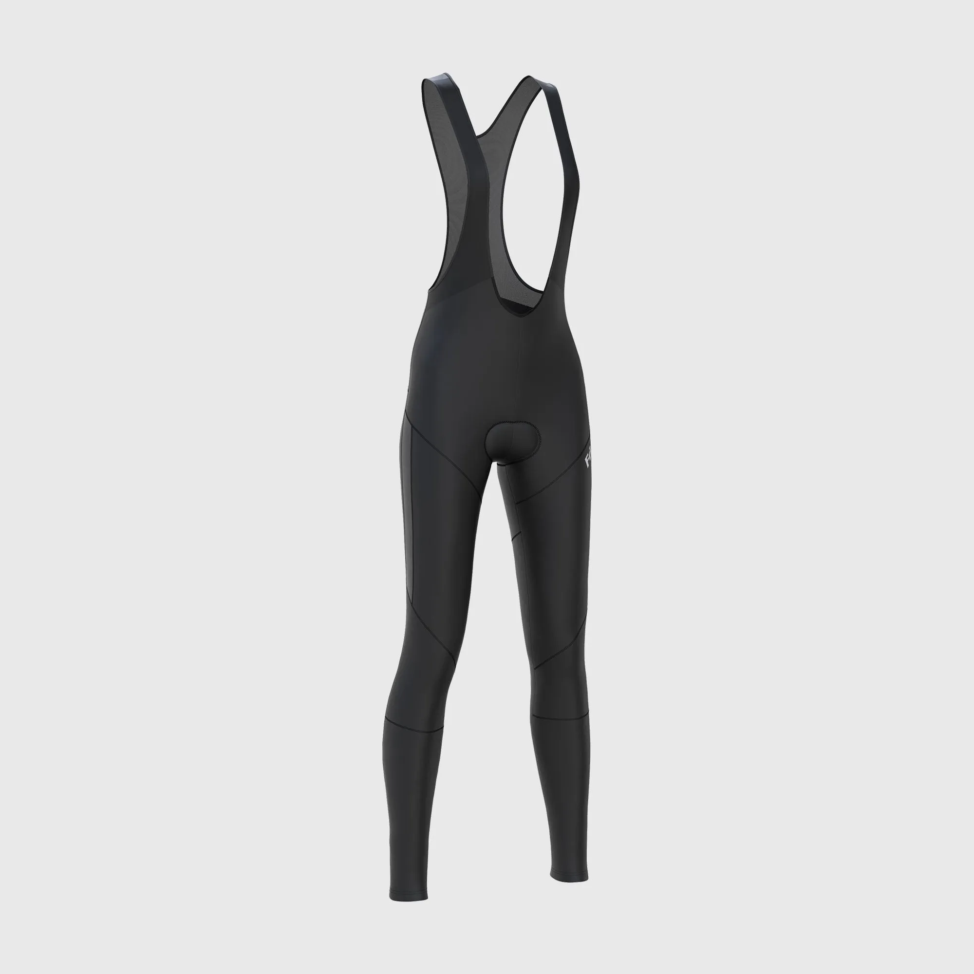 Fdx Arch Women's & Girl's Black Thermal Padded Cycling Cargo Bib Tights
