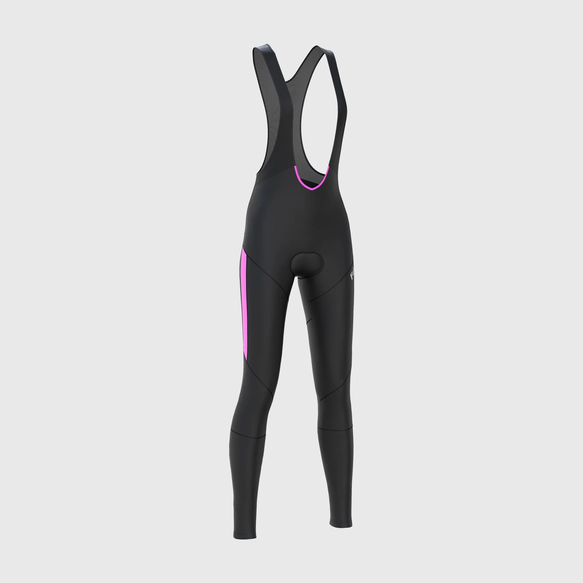 Fdx Arch Women's & Girl's Pink Thermal Padded Cycling Cargo Bib Tights