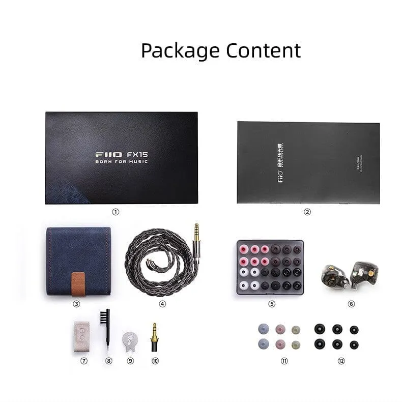 FiiO FX15 4 Electrostatic   1DD   1BA  Hybrid In-Ear Monitors