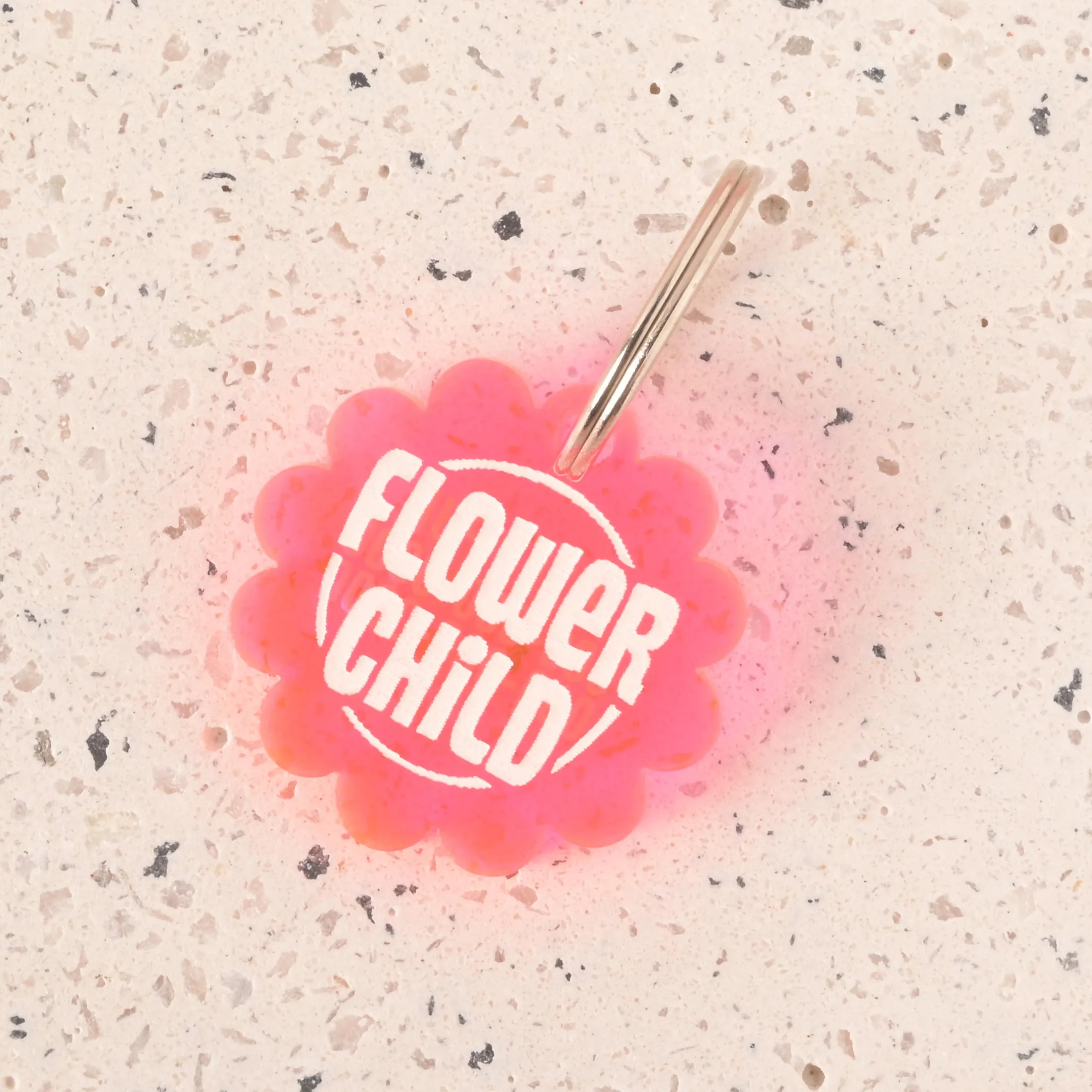 Flower Child Personalized Pet Tag
