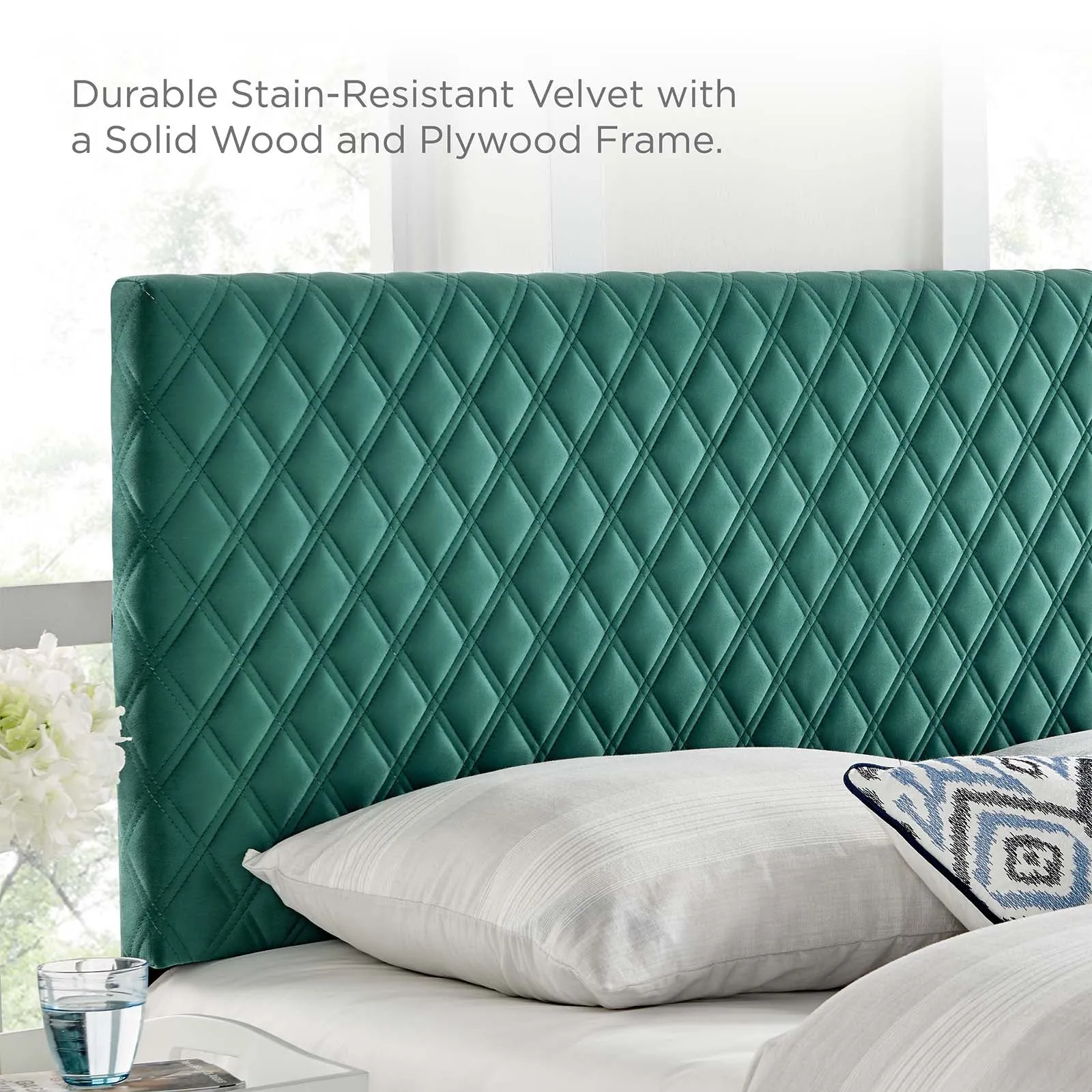 Garcelle Performance Velvet Full Platform Bed By Modway - MOD-7040