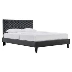 Garcelle Performance Velvet Full Platform Bed By Modway - MOD-7040