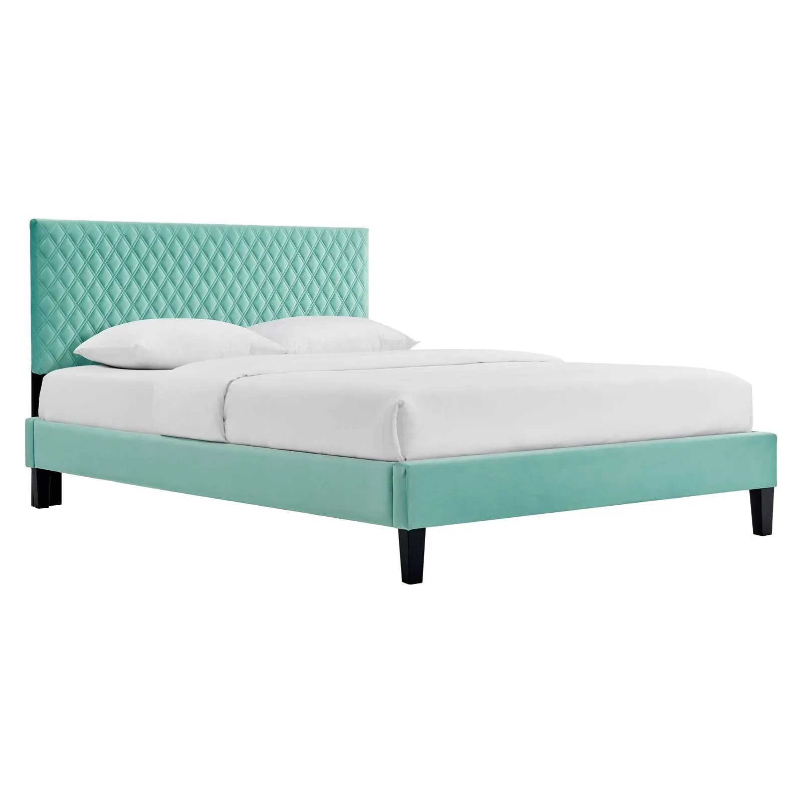 Garcelle Performance Velvet Full Platform Bed By Modway - MOD-7040