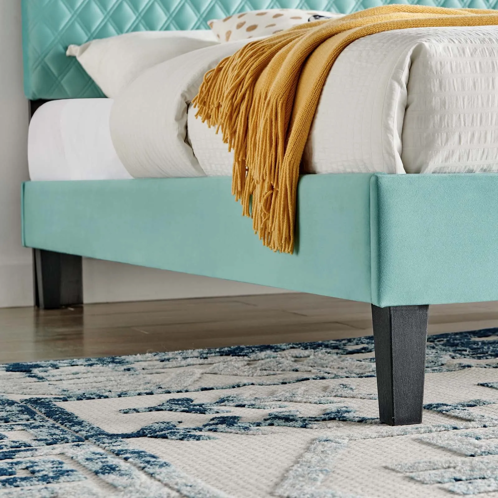 Garcelle Performance Velvet Full Platform Bed By Modway - MOD-7040