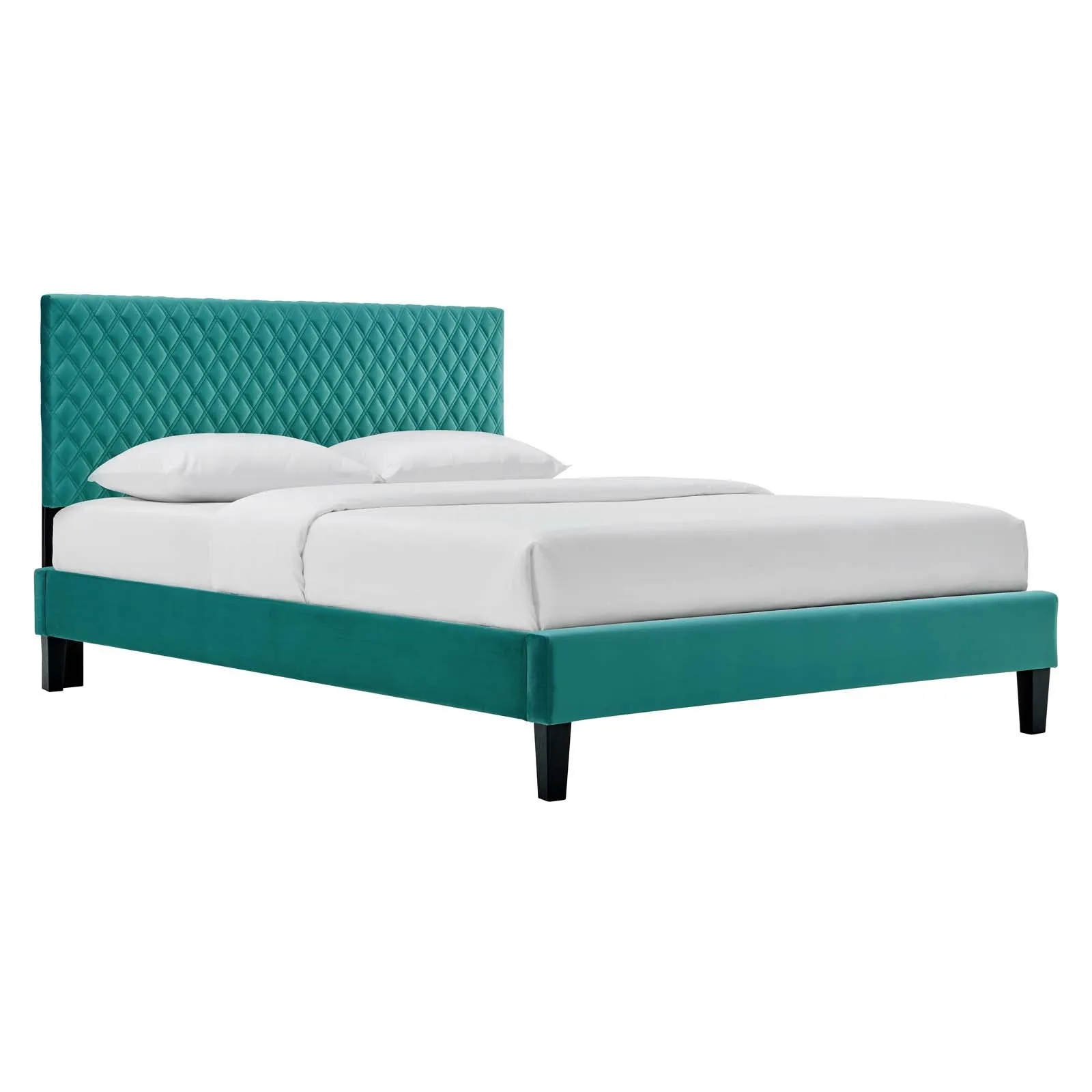Garcelle Performance Velvet Full Platform Bed By Modway - MOD-7040