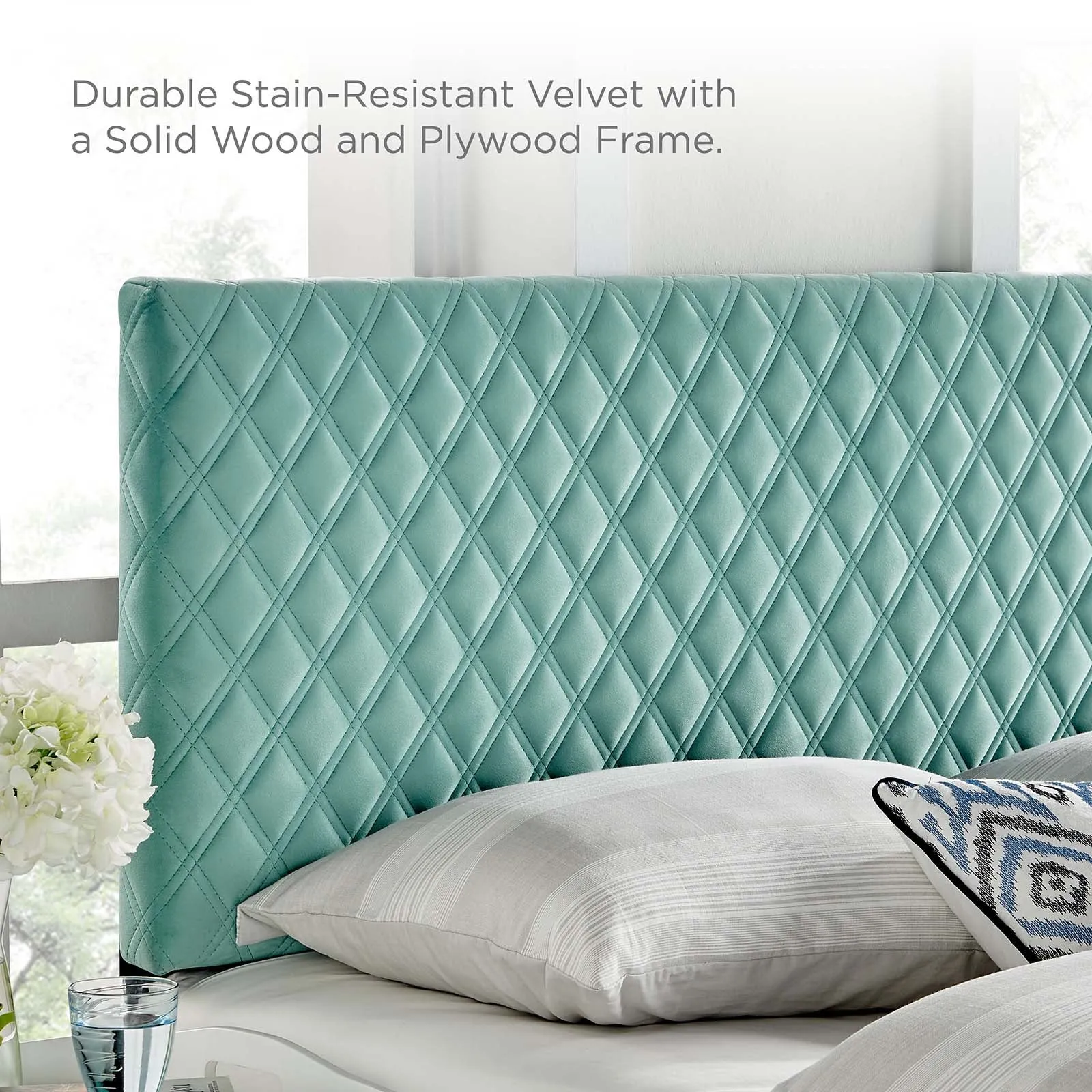 Garcelle Performance Velvet Full Platform Bed By Modway - MOD-7040