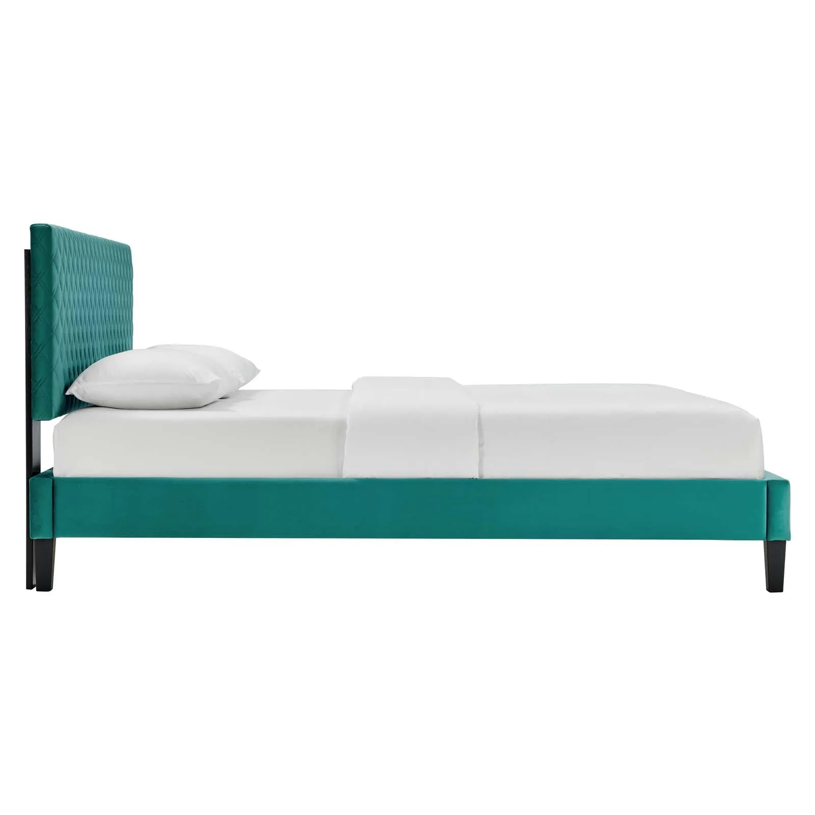 Garcelle Performance Velvet Full Platform Bed By Modway - MOD-7040