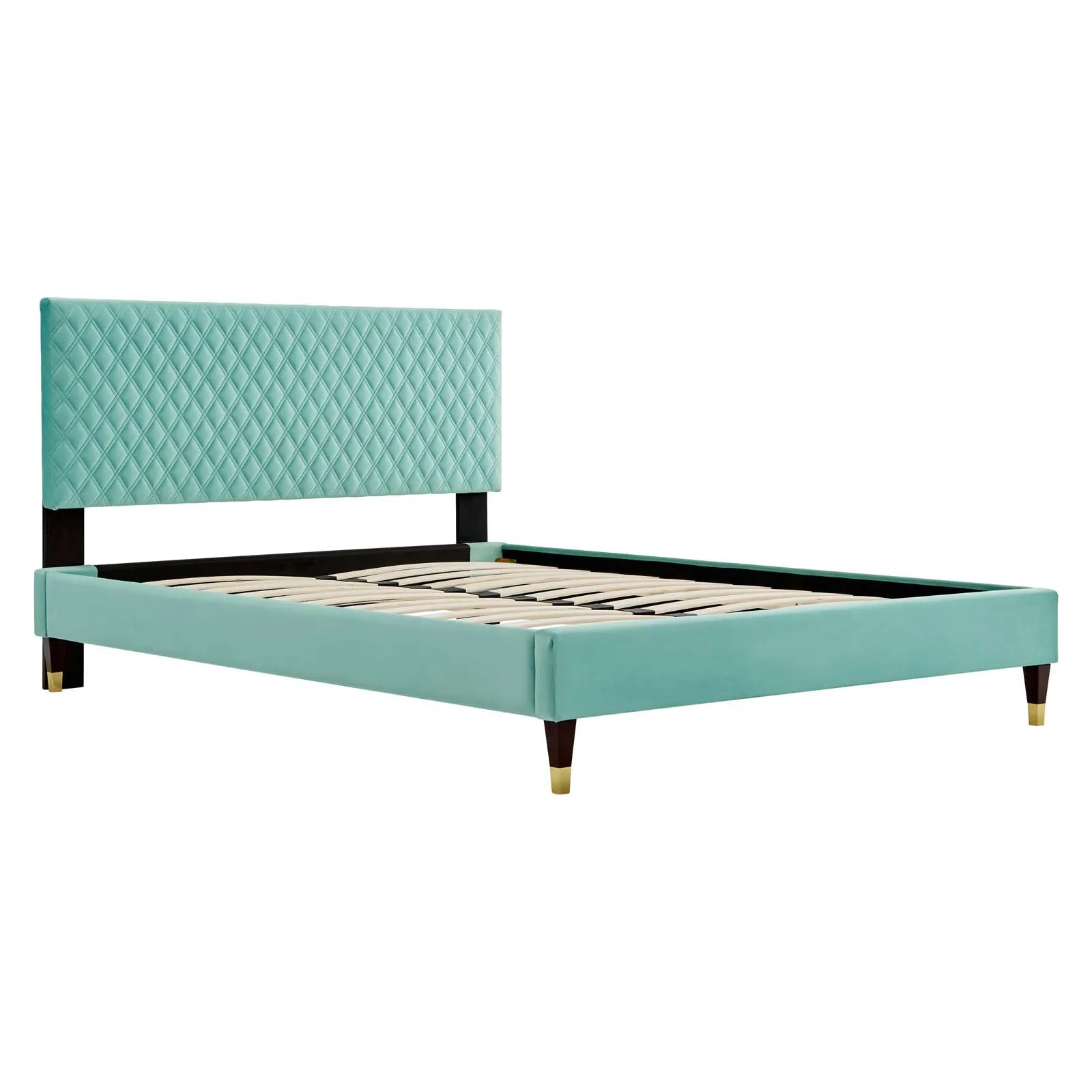 Garcelle Performance Velvet Queen Platform Bed By Modway - MOD-6290