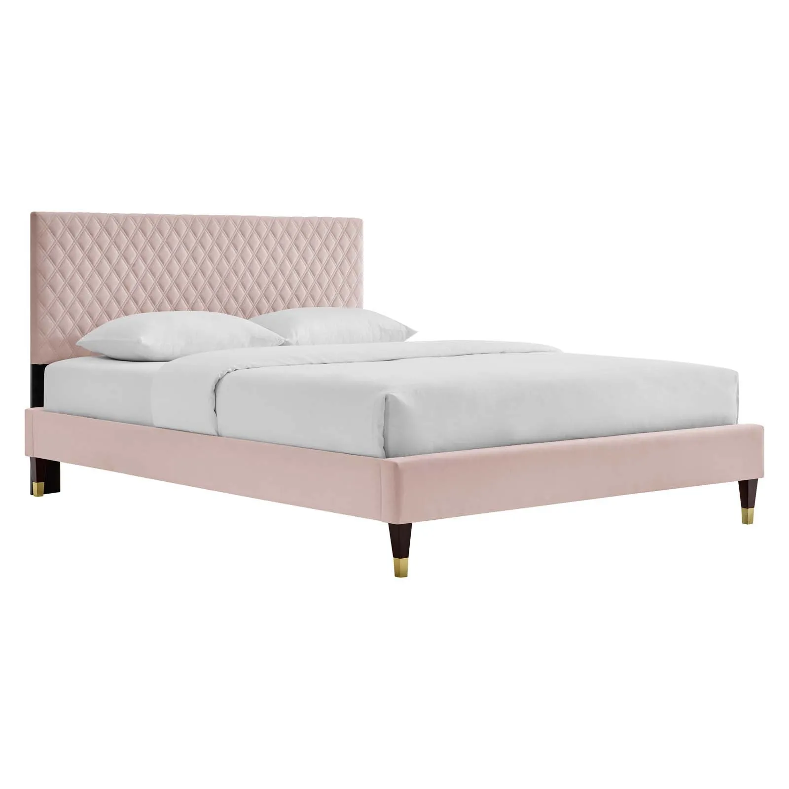 Garcelle Performance Velvet Queen Platform Bed By Modway - MOD-6290