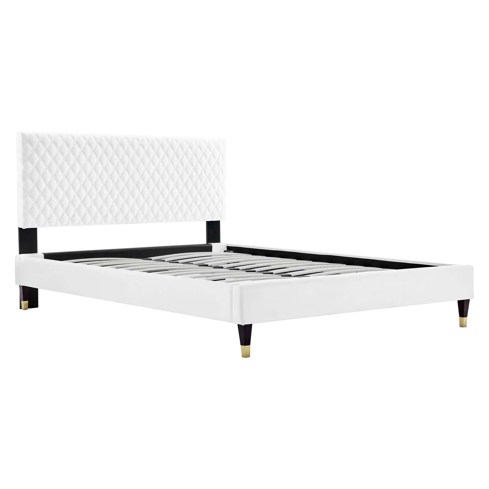 Garcelle Performance Velvet Queen Platform Bed By Modway - MOD-6290