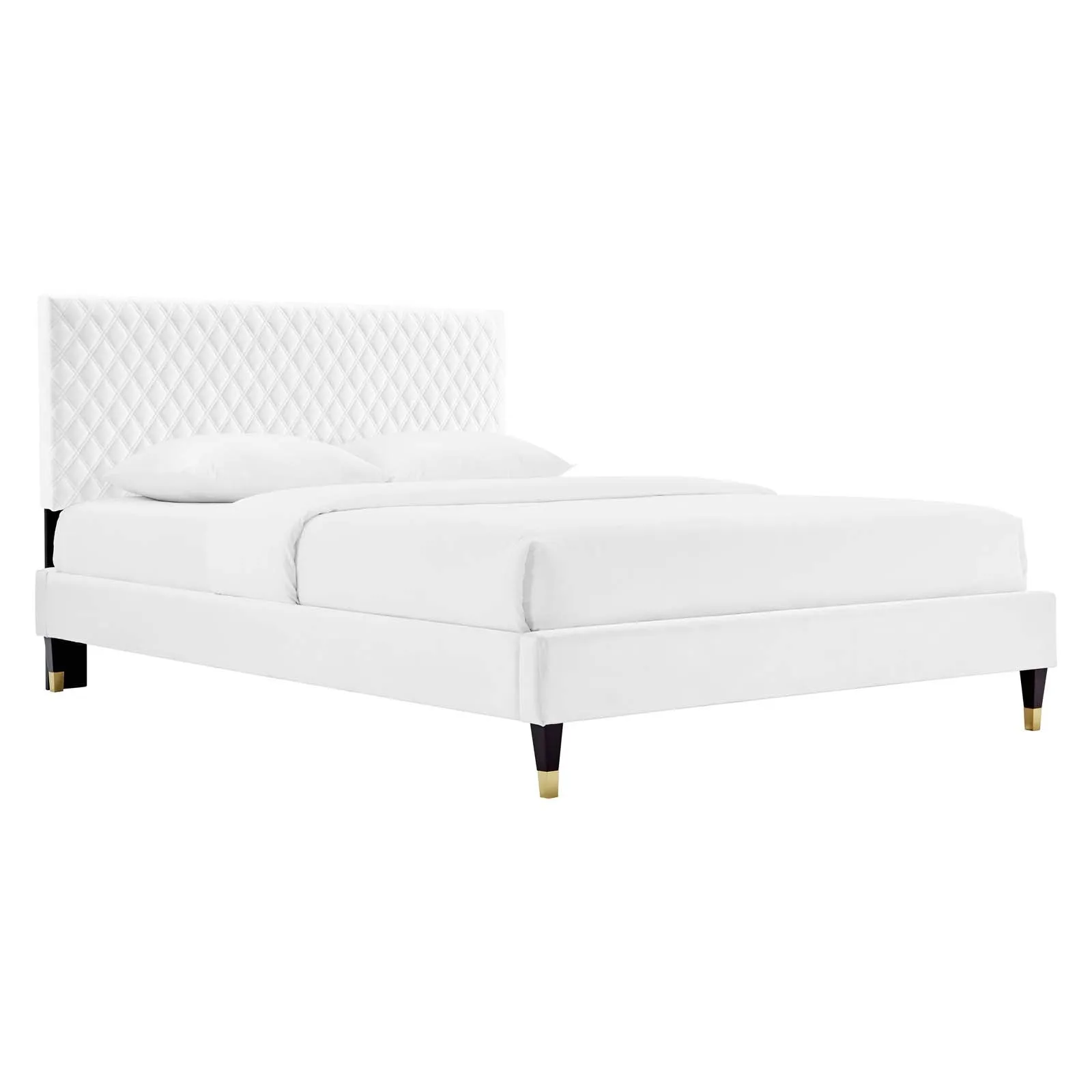 Garcelle Performance Velvet Queen Platform Bed By Modway - MOD-6290