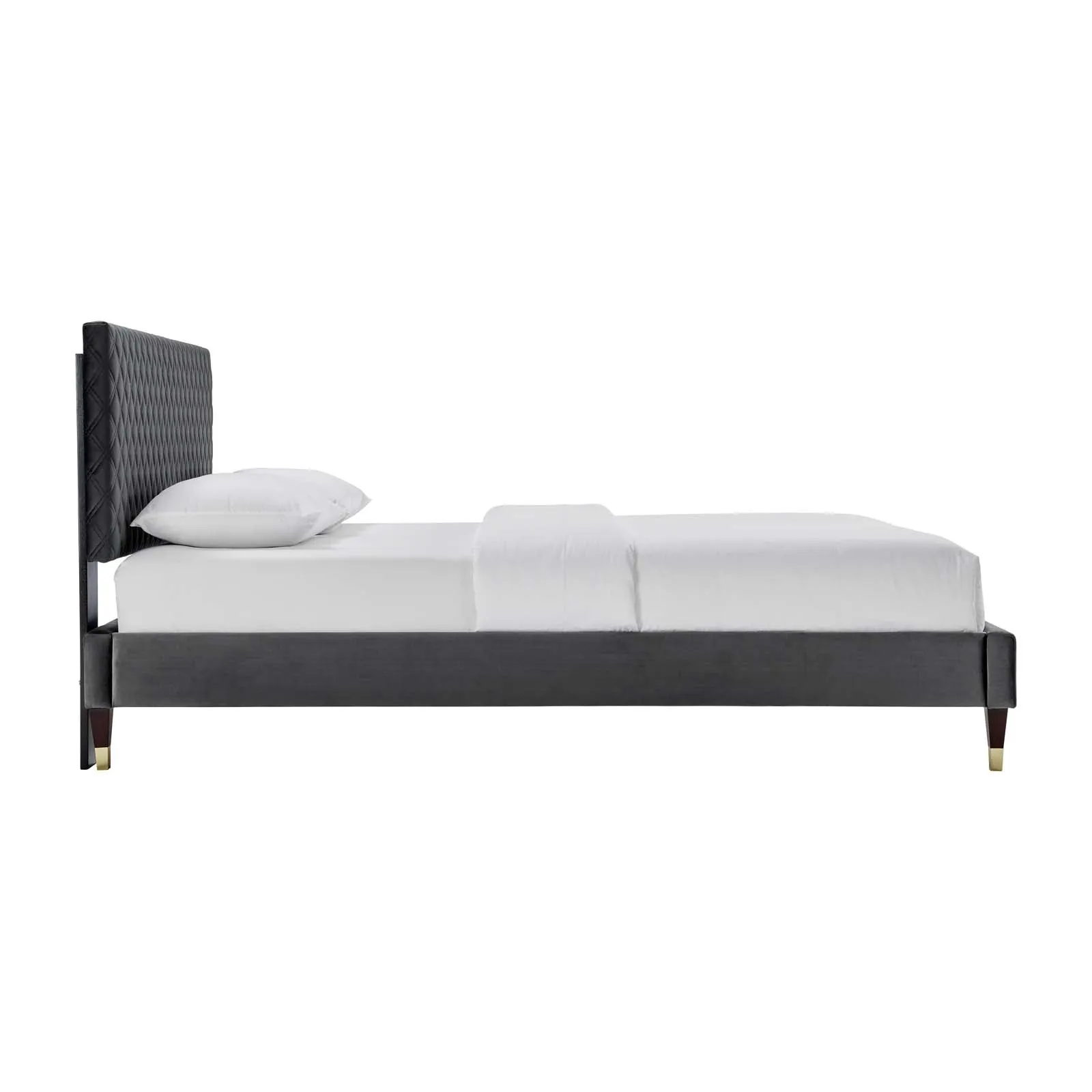 Garcelle Performance Velvet Queen Platform Bed By Modway - MOD-6290