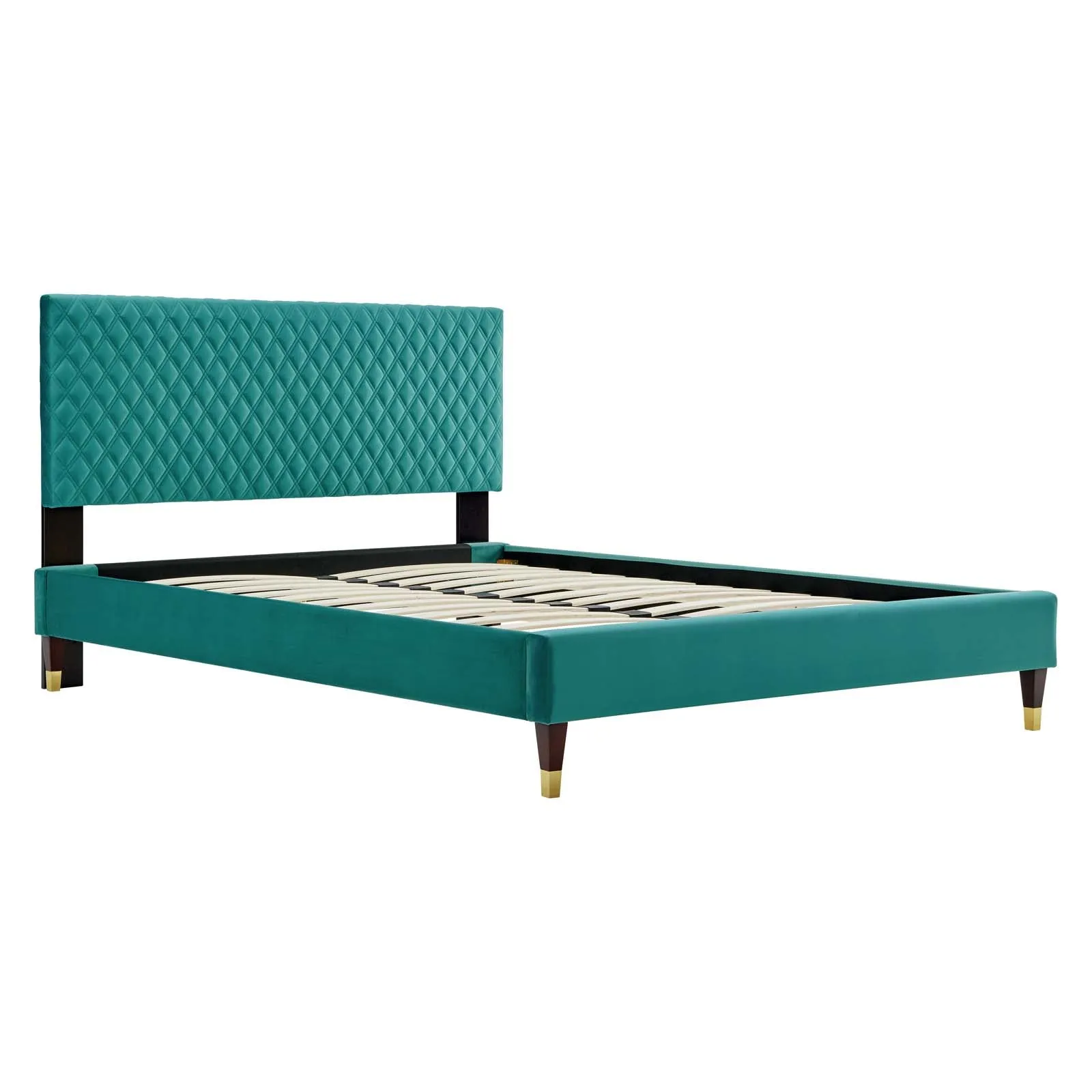 Garcelle Performance Velvet Queen Platform Bed By Modway - MOD-6290