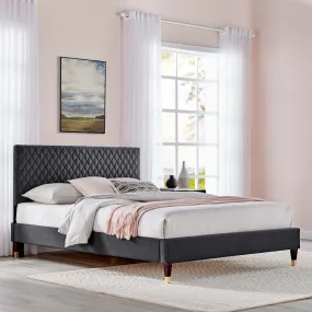 Garcelle Performance Velvet Queen Platform Bed By Modway - MOD-6290