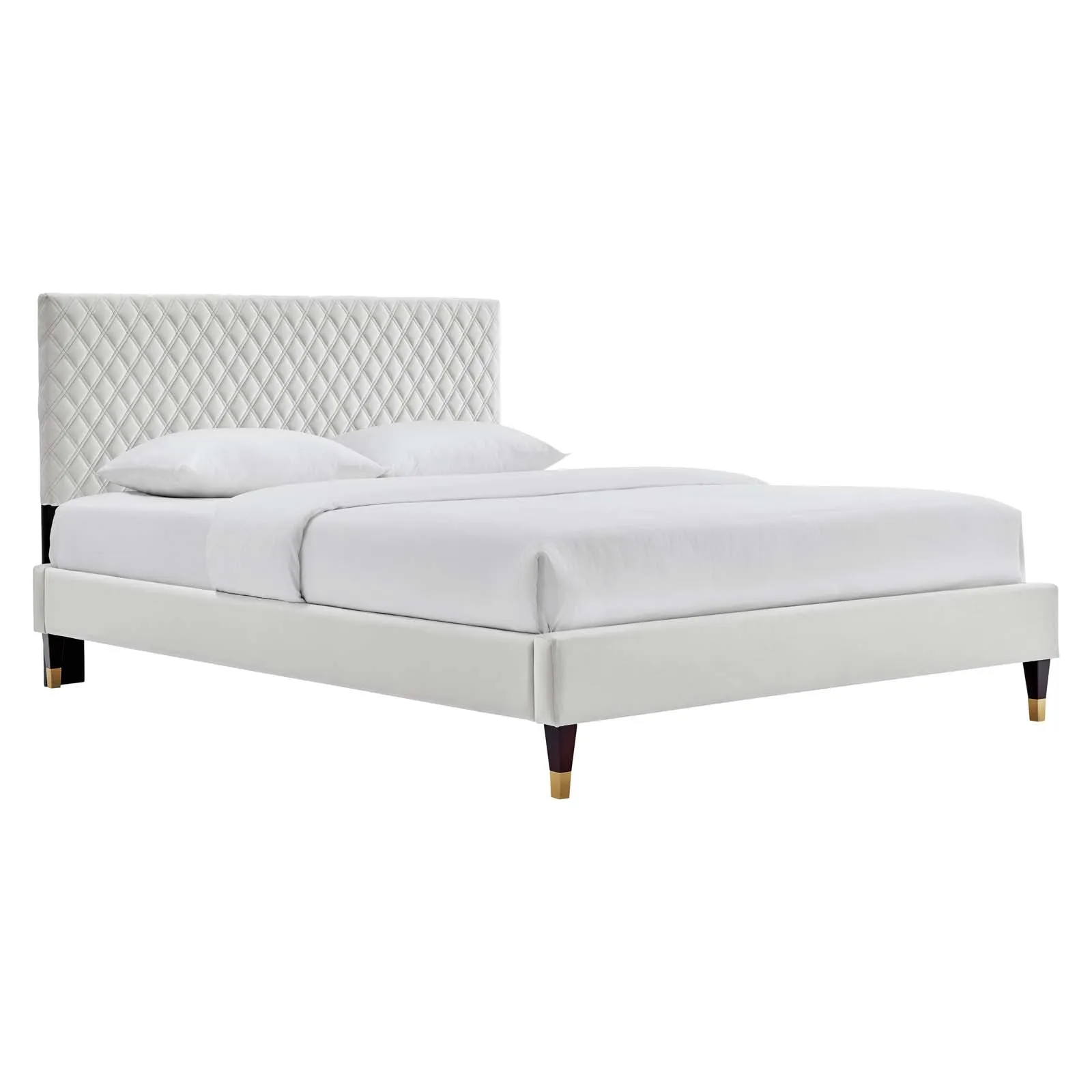 Garcelle Performance Velvet Queen Platform Bed By Modway - MOD-6290