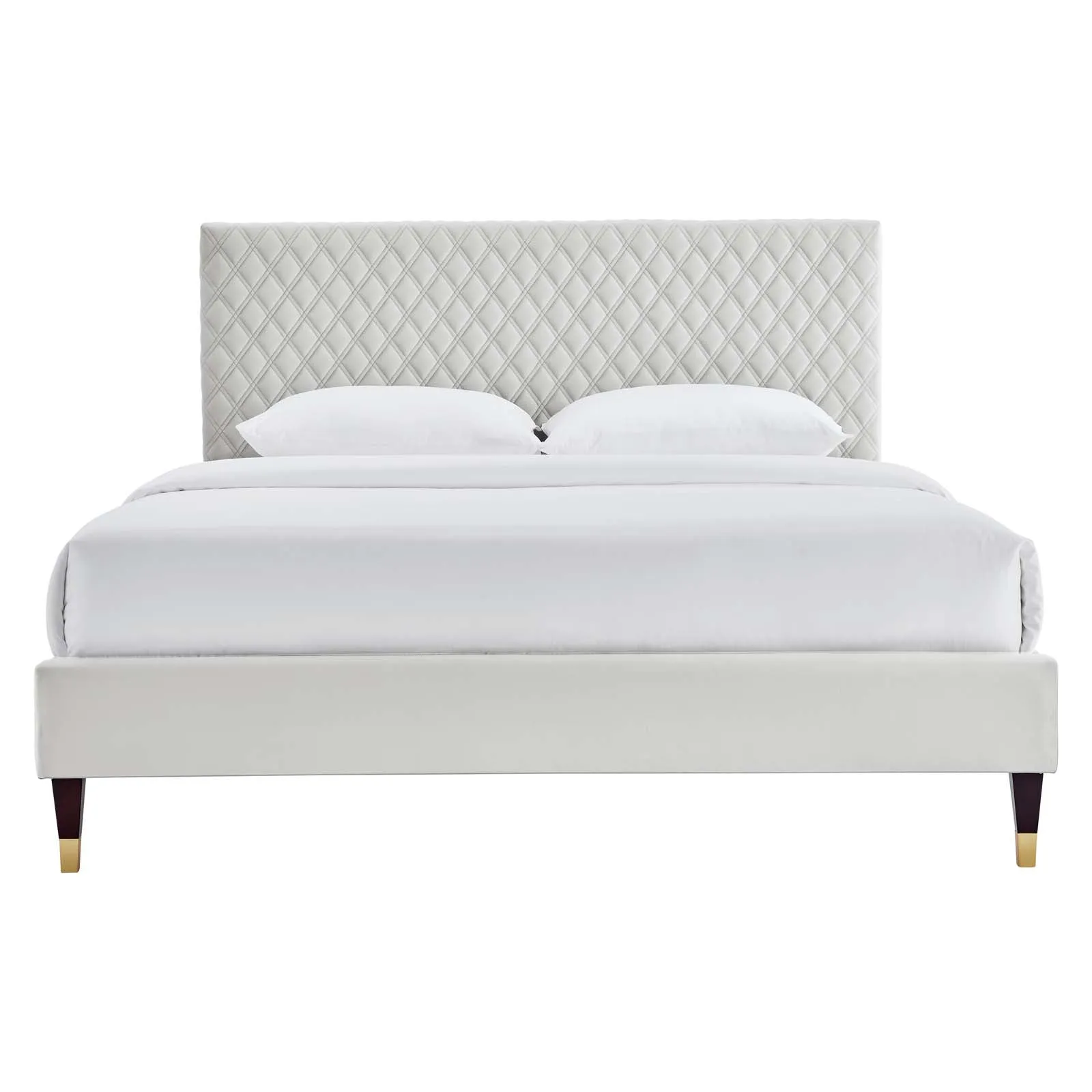 Garcelle Performance Velvet Queen Platform Bed By Modway - MOD-6290