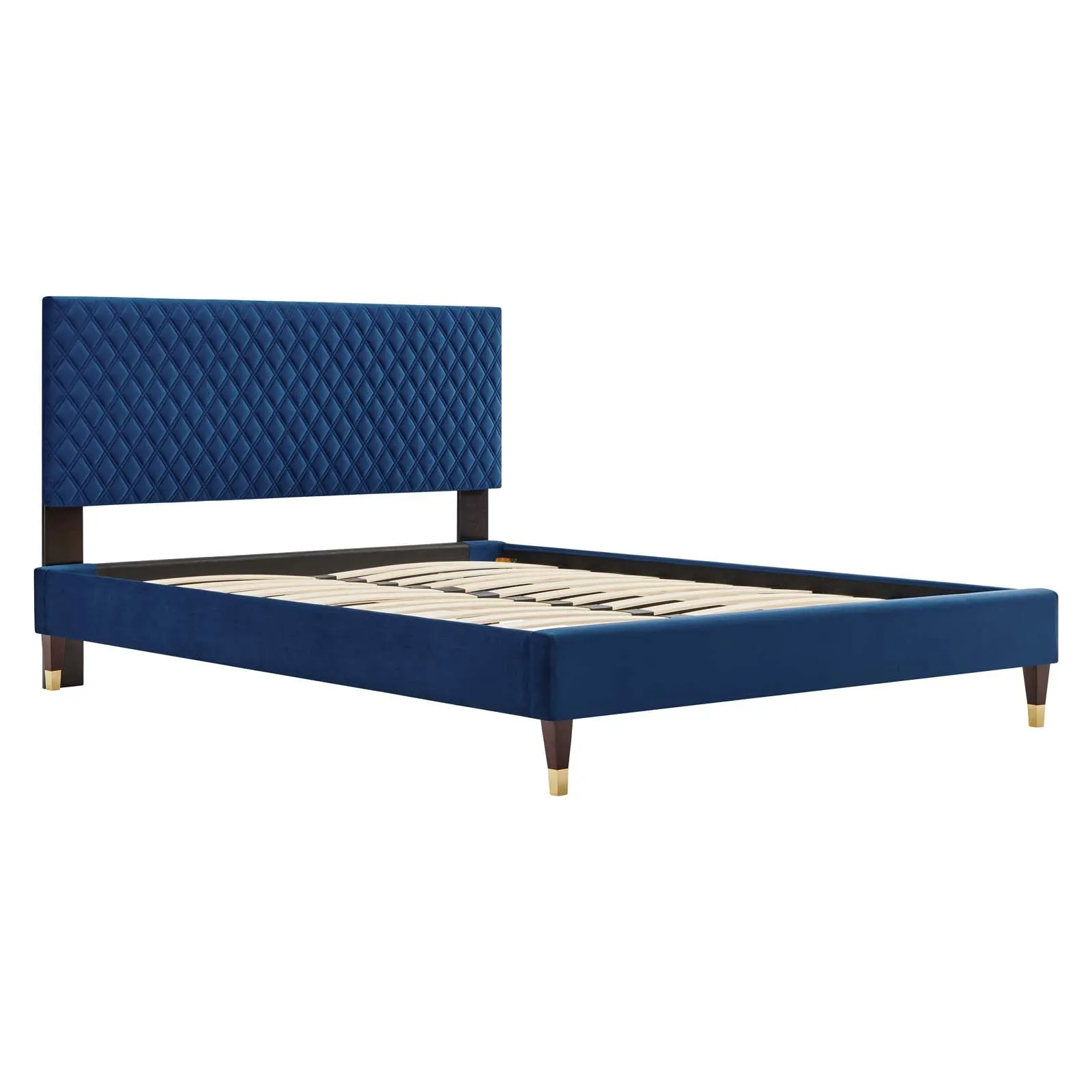 Garcelle Performance Velvet Queen Platform Bed By Modway - MOD-6290