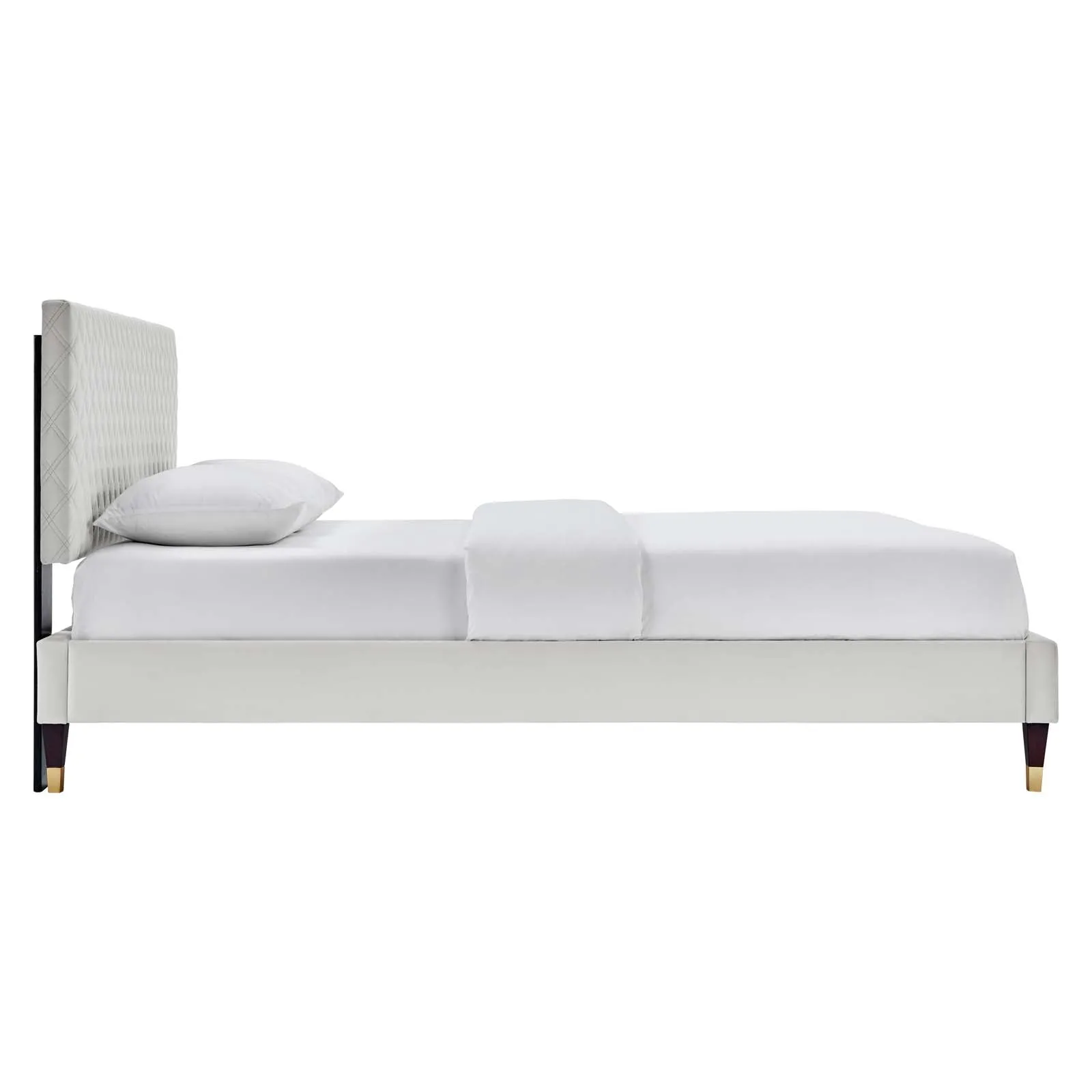 Garcelle Performance Velvet Queen Platform Bed By Modway - MOD-6290