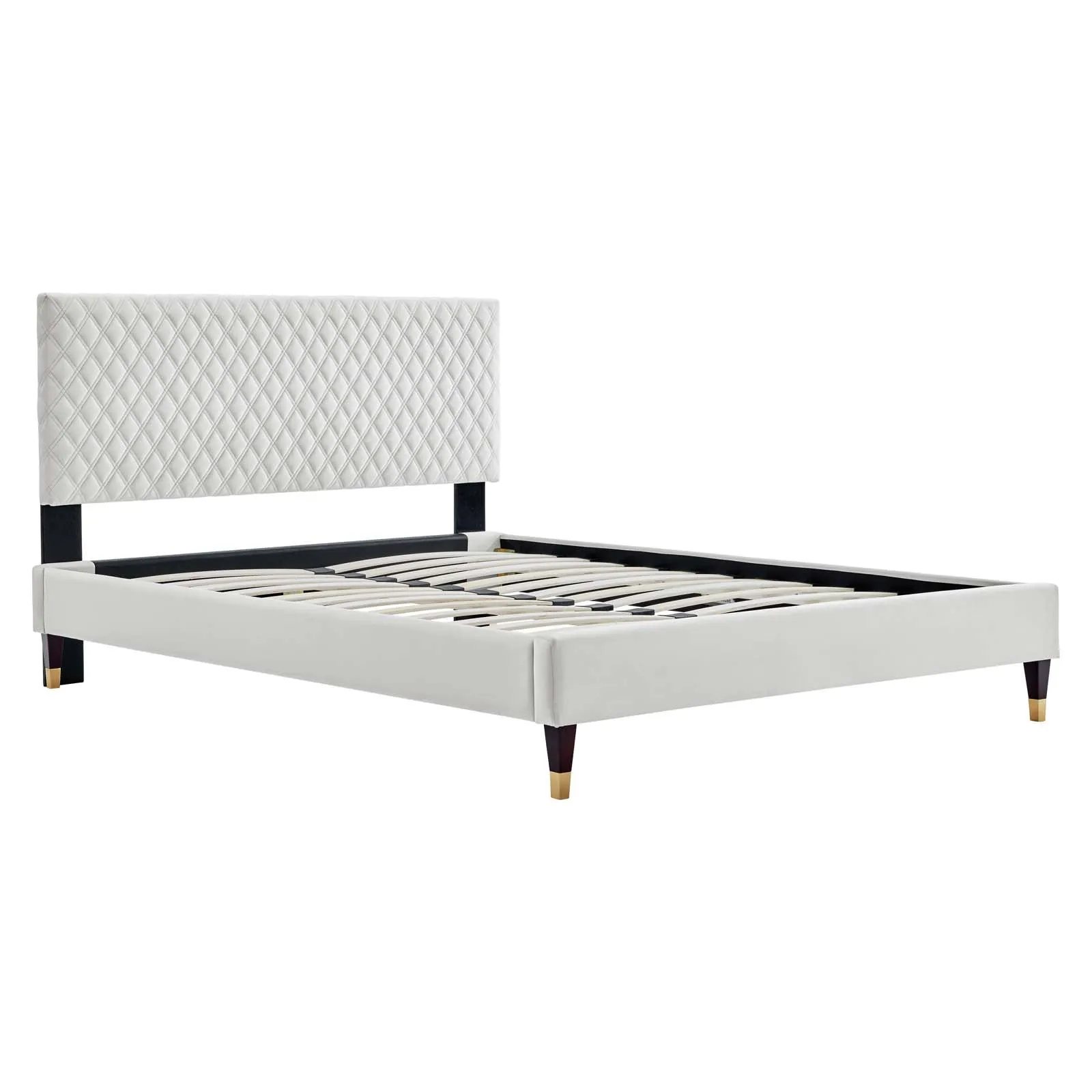 Garcelle Performance Velvet Queen Platform Bed By Modway - MOD-6290