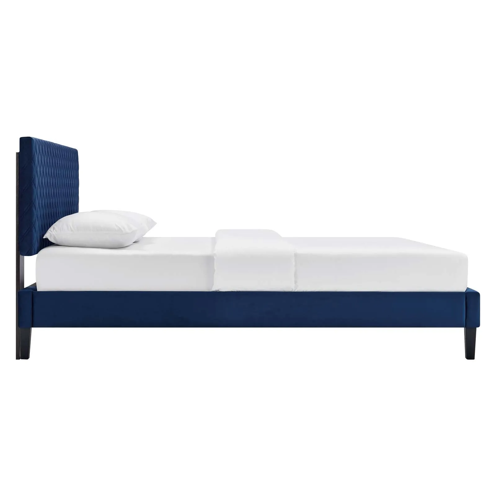 Garcelle Performance Velvet Twin Platform Bed By Modway - MOD-7044