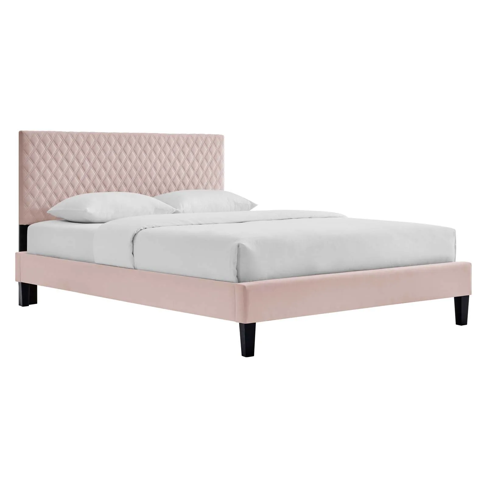 Garcelle Performance Velvet Twin Platform Bed By Modway - MOD-7044