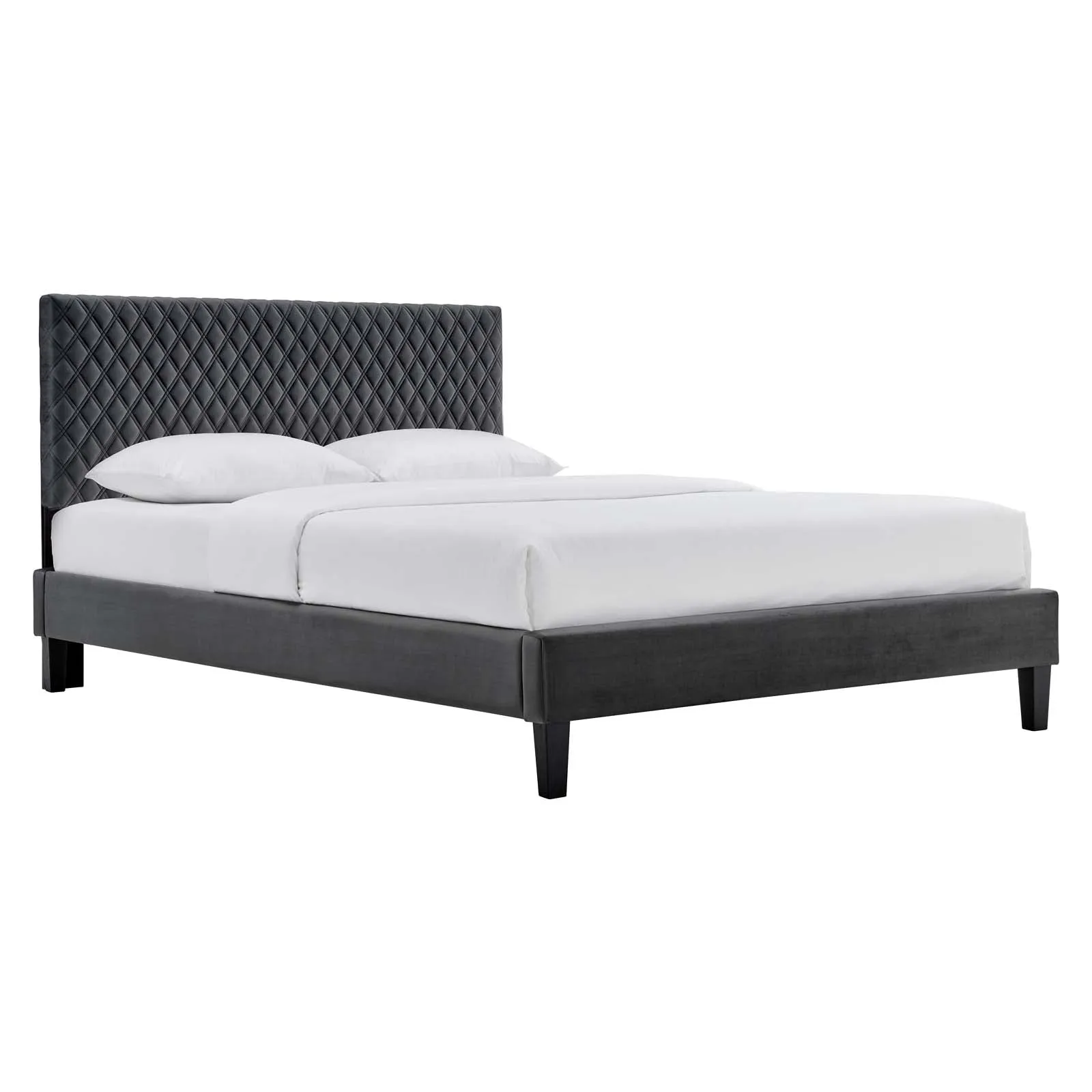 Garcelle Performance Velvet Twin Platform Bed By Modway - MOD-7044