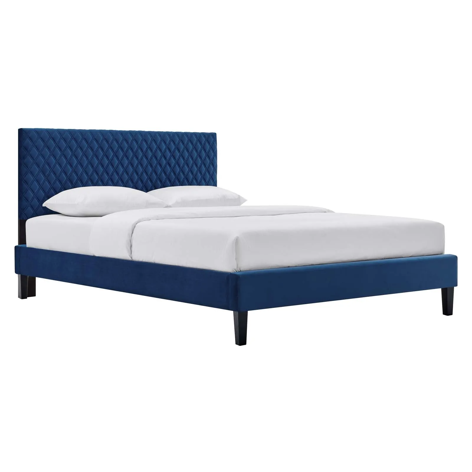 Garcelle Performance Velvet Twin Platform Bed By Modway - MOD-7044
