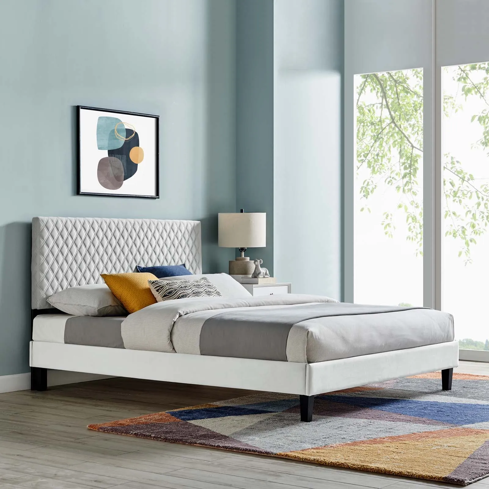 Garcelle Performance Velvet Twin Platform Bed By Modway - MOD-7044