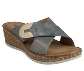GC Shoes Women's Demi Buckle Wedge