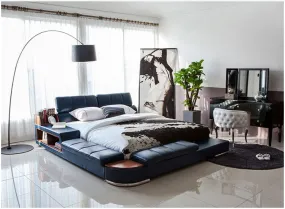 Genuine Leather  Modern Soft Beds Home Bedroom Furniture