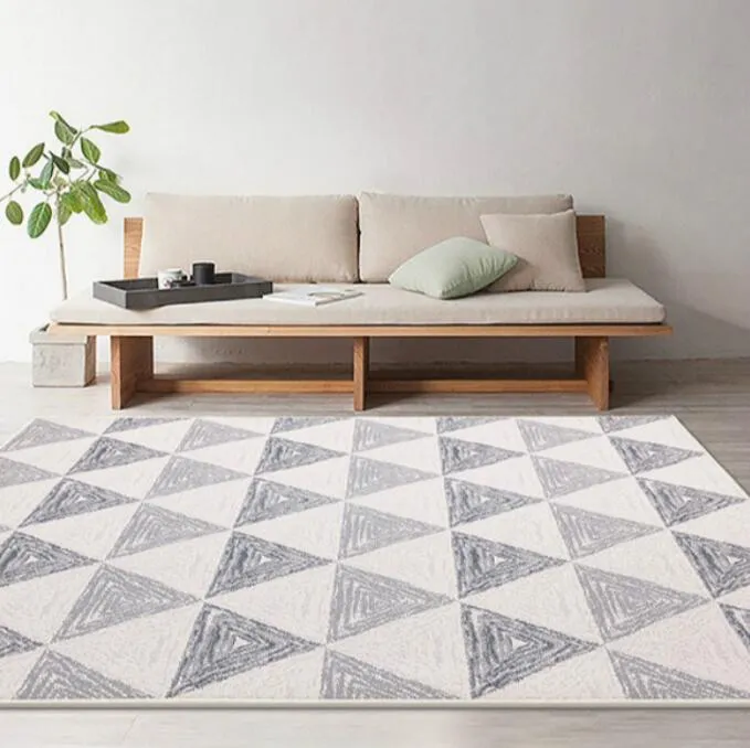 Geometric  Nordic Style Large Size Living Room  Rugs
