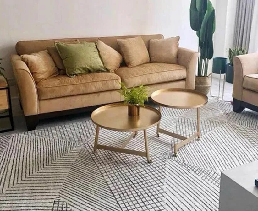 Geometric  Nordic Style Large Size Living Room  Rugs