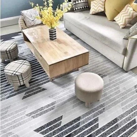 Geometric  Nordic Style Large Size Living Room  Rugs