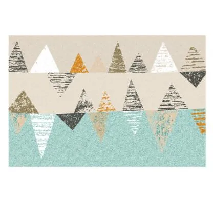 Geometric  Nordic Style Large Size Living Room  Rugs