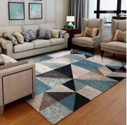 Geometric  Nordic Style Large Size Living Room  Rugs