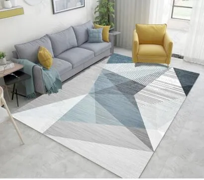 Geometric  Nordic Style Large Size Living Room  Rugs