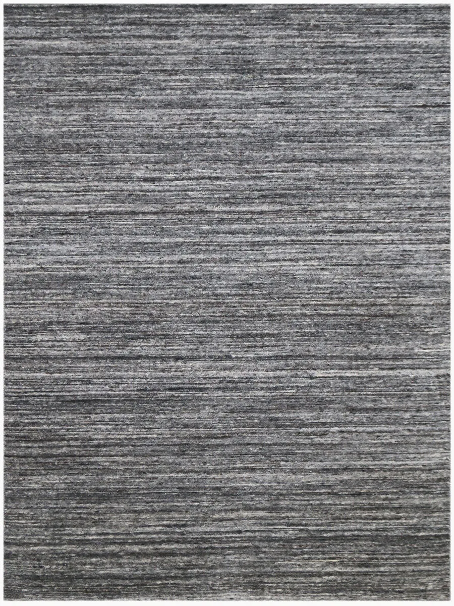 Heaven Modern Dark Gray Hand-Woven Rug 5'x8'