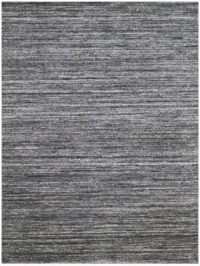 Heaven Modern Dark Gray Hand-Woven Rug 5'x8'
