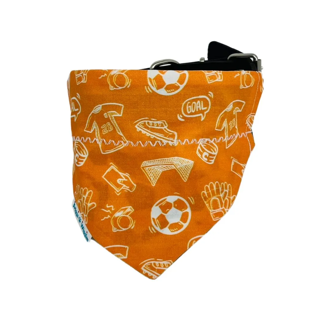 Houston Soccer Inspired Reversible Dog Bandana