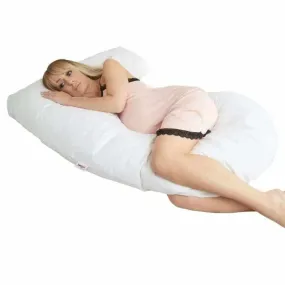 J Shaped Body Pillow | J Contour Pillow with White Pillowcase