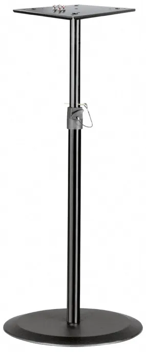 K&M Monitor Stand with Broad Completely Level Round Cast-Iron Base