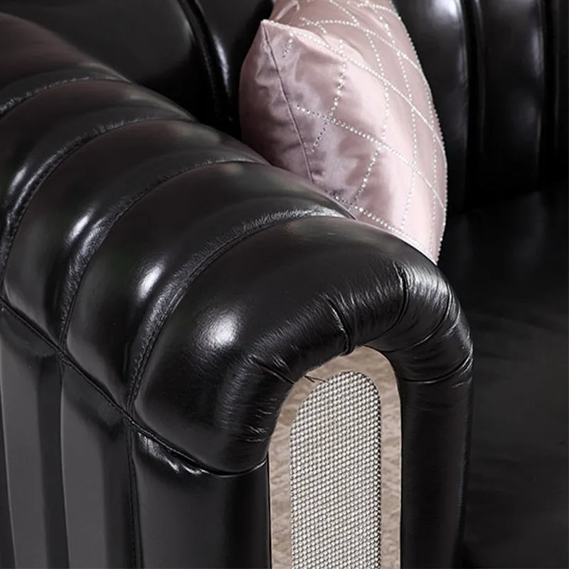 Leather Sofa Post-Modern SECTIONAL Combination Sofa Set