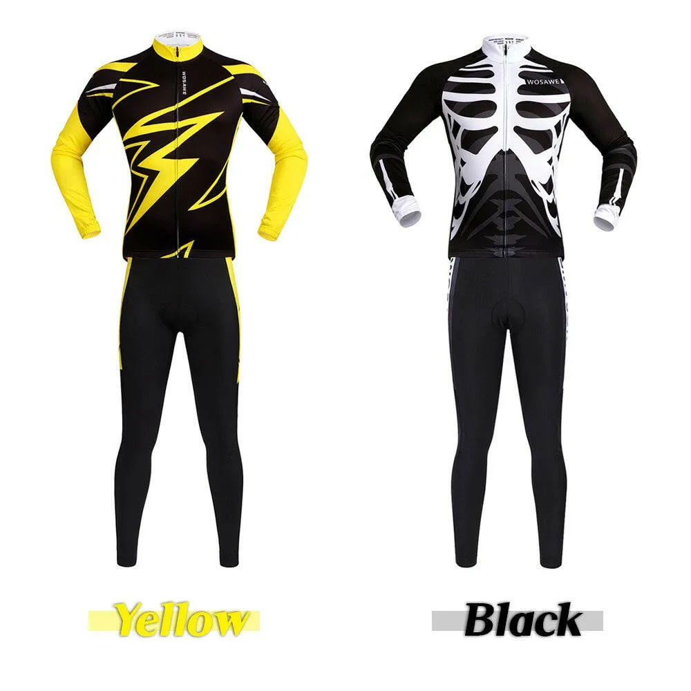 Long Sleeve Cycling Jersey Sets Breathable 4D Padded Pants Sportswear Mountain Bicycle Bike Apparel Cycling Clothing