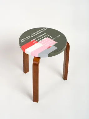 LTD ED FNC Artek Stool 60, Olive 03
